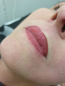For The Love of Beauty Full Lip Tattoo After