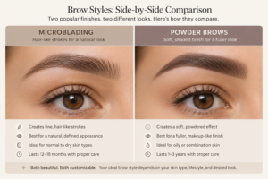 Brow styles comparison guide
